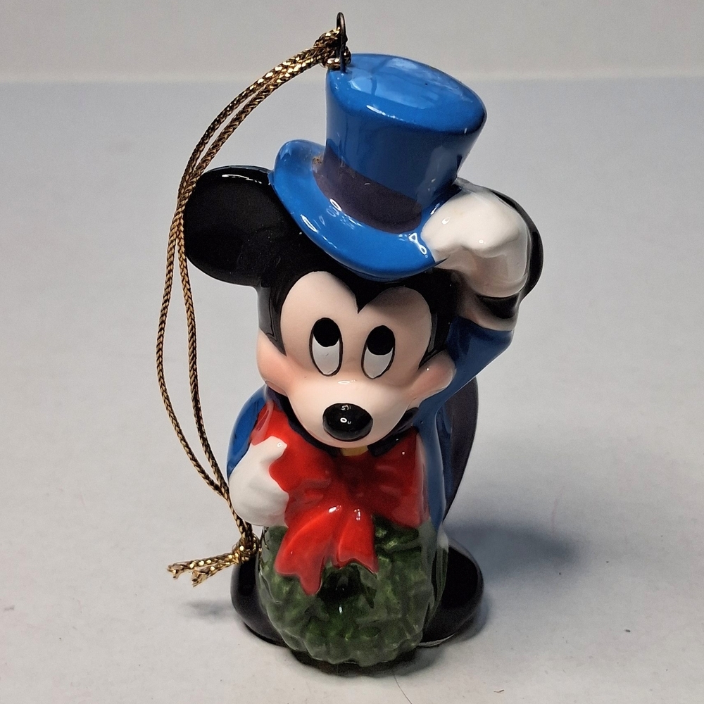 Vintage 1988 Schmid Mickey Mouse Disney Characters Christmas Ornament